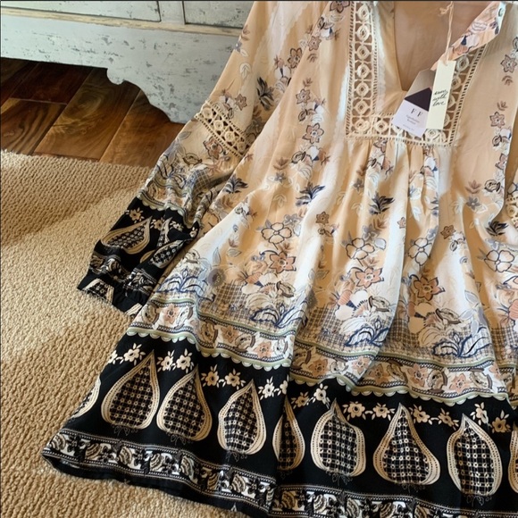 Bohemian Long Sleeve Tunic/Dress - Picture 3 of 4